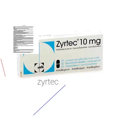 Prix zyrtec comprimé